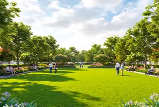 Central Lawn at Srijan Orizon